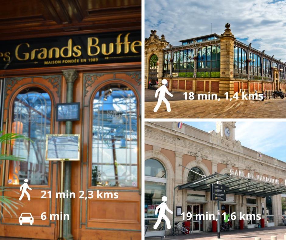 Le Spacieux Anatole, T3 Bis, Centre Ville Narbonne Kültér fotó